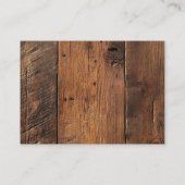 バ素朴ンウッドボー結婚ホー プレイスカード (裏面)