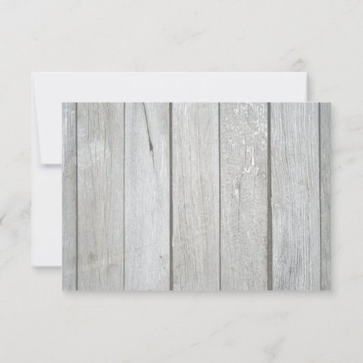 バ素朴ンウッドメイソンジャイルフラワーズRSVP 出欠カード (裏面)