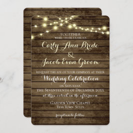 バ素朴ンウッドライト 招待状