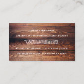 バ素朴ンウッドレースとストリングライト 名刺 (裏面)