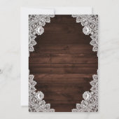 バ素朴ンウッドレース食べドックアンドビー結婚したズ 招待状 (裏面)