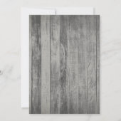 バ素朴ンウッドワゴンホイール卒業パーティー 招待状 (裏面)