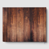 バ素朴ンウッド写真ひまわり国ウェディングG ゲストブック (裏面)