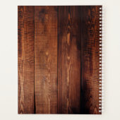 バ素朴ンウッド旅行ホリデー写真コラージュ プランナー手帳 (裏面)