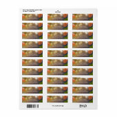 バ素朴ンウッド紅葉とストリングライト ラベル (フルシート)