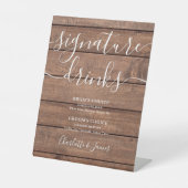 バ素朴ンウッド結婚のシグネチャードリンク 台座サイン (正面)