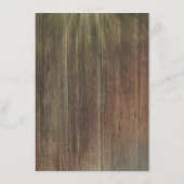 バ素朴ンウッド結婚の詳細 – 情報 エンクロージャーカード (裏面)