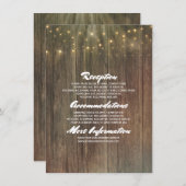 バ素朴ンウッド結婚の詳細 – 情報 エンクロージャーカード (正面/裏面)