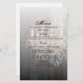 バ素朴ンウッド結婚シャンデリア (正面/裏面)