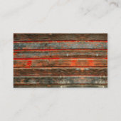 バ素朴ンウッド結婚ズ座席表 プレイスカード (裏面)