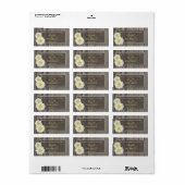 バ素朴ンウッド結婚式の引き出物ラベル ラベル (フルシート)