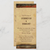 バ素朴ンウッド結婚式 プログラム (正面/裏面)