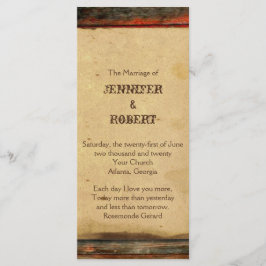 バ素朴ンウッド結婚式 プログラム