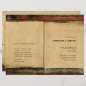 バ素朴ンウッド結婚式 プログラム (正面/裏面)