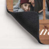 バ素朴ンウッド4写真ファミリーフォトコラージュ マウスパッド (コーナー)