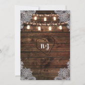 バ素朴ンウッド&メイソンジャースブライダルシャワー 招待状 (裏面)