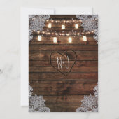 バ素朴ンウッド&メイソンジャース婚約シャワー 招待状 (裏面)