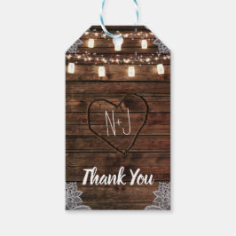 バ素朴ンウッド&メイソンジャース結婚式の引き出物 ギフトタグ