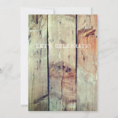 バ素朴ンウッド&ランタン40th誕生日パーティー 招待状 (裏面)