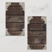 バ素朴ンウッド&レースエレガントフレンド参照 紹介カード (正面/裏面)