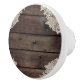 バ素朴ンウッド&レースロマンチックエレガント寝室 セラミックノブ (右)