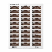 バ素朴ンウッド&レース結婚ズ ラベル (フルシート)