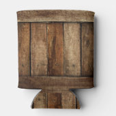 バ素朴ンウッド&レース結婚式の引き出物 缶クーラー (裏面)