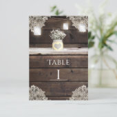 バ素朴ンウッド、レース&メイソンジャースのテーブル番号 招待状 (スタンド正面)