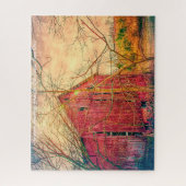 バ素朴ンオハイオ州。クリスマスグリーティング ジグソーパズル (縦)