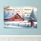 バ素朴ンキャンバIはまだ信じ驚くべきグラフ キャンバスプリント (インサイチュ (ウッドフロア))