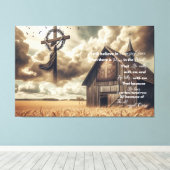 バ素朴ンキャンバIはまだ信じ驚くべきグラフ キャンバスプリント (インサイチュ (ウッドフロア))