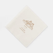 バ素朴ンゴルデンロ結婚ッド スタンダードランチョンナプキン (角)