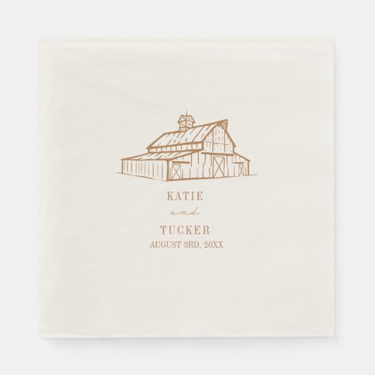 バ素朴ンゴルデンロ結婚ッド スタンダードランチョンナプキン (正面)