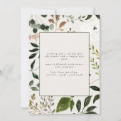 バ素朴ンステークの葉の休日のキャノピーchristmas セーブザデート (裏面)