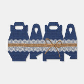 バ素朴ンズ結婚バーラップ秋の結婚式 フェイバーボックス (折り畳みなし)