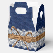 バ素朴ンズ結婚バーラップ秋の結婚式 フェイバーボックス (オープン)