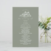 バ素朴ンセージグリーンファーム結婚式 プログラム (スタンド正面)