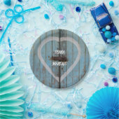 バ素朴ンドア結婚ー ペーパープレート (パーティー)