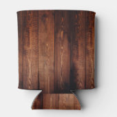 バ素朴ンドウッド新郎新婦カントリー結婚式 缶クーラー (裏面)