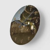 バ素朴ンナイトスカイライト&メイスンジャース ラウンド壁時計 (傾斜)