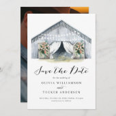 バ素朴ンファームハウスフォトセーブ・ザ・デイト セーブザデート (正面/裏面)