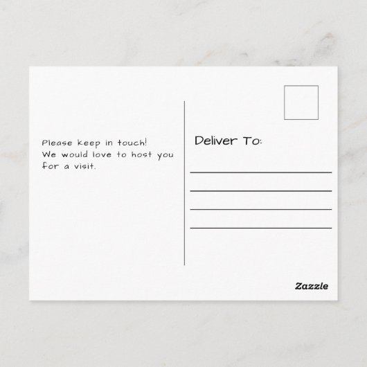 バ素朴ンポッティング小屋引っ越しました ポストカード (裏面)