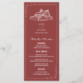 バ素朴ンミュートレッド秋の結婚式 メニュー (正面)