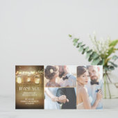 バ素朴ンライツメイスン結婚ジャー サンキューカード (スタンド正面)