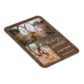 バ素朴ン木の写真ありがとうあ結婚なたの磁石 マグネット (右側)