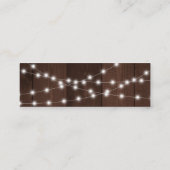 バ素朴ン木ひまわり結婚のウェブサイトRSVP スキニー名刺 (裏面)