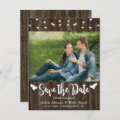 バ素朴ン木弦ライトフォトカード (正面/裏面)