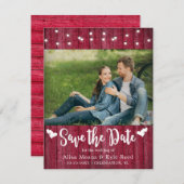 バ素朴ン木弦ライトフォトカード (正面/裏面)