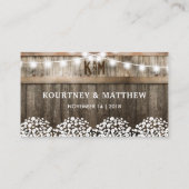 バ素朴ン結婚の無料ドリンク券 名刺 (裏面)