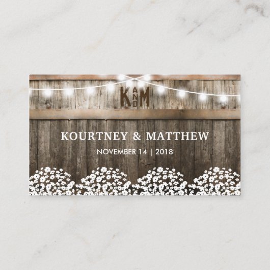 バ素朴ン結婚の無料ドリンク券 名刺 (裏面)